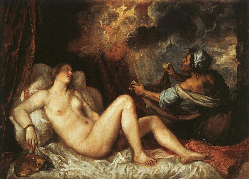  Titian Danae oil painting image